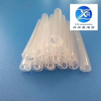 Shrink 3.7x3.7mm Ribbon Fiber Splice Sleeve 6 Cores Dengan Batang Keramik Tunggal